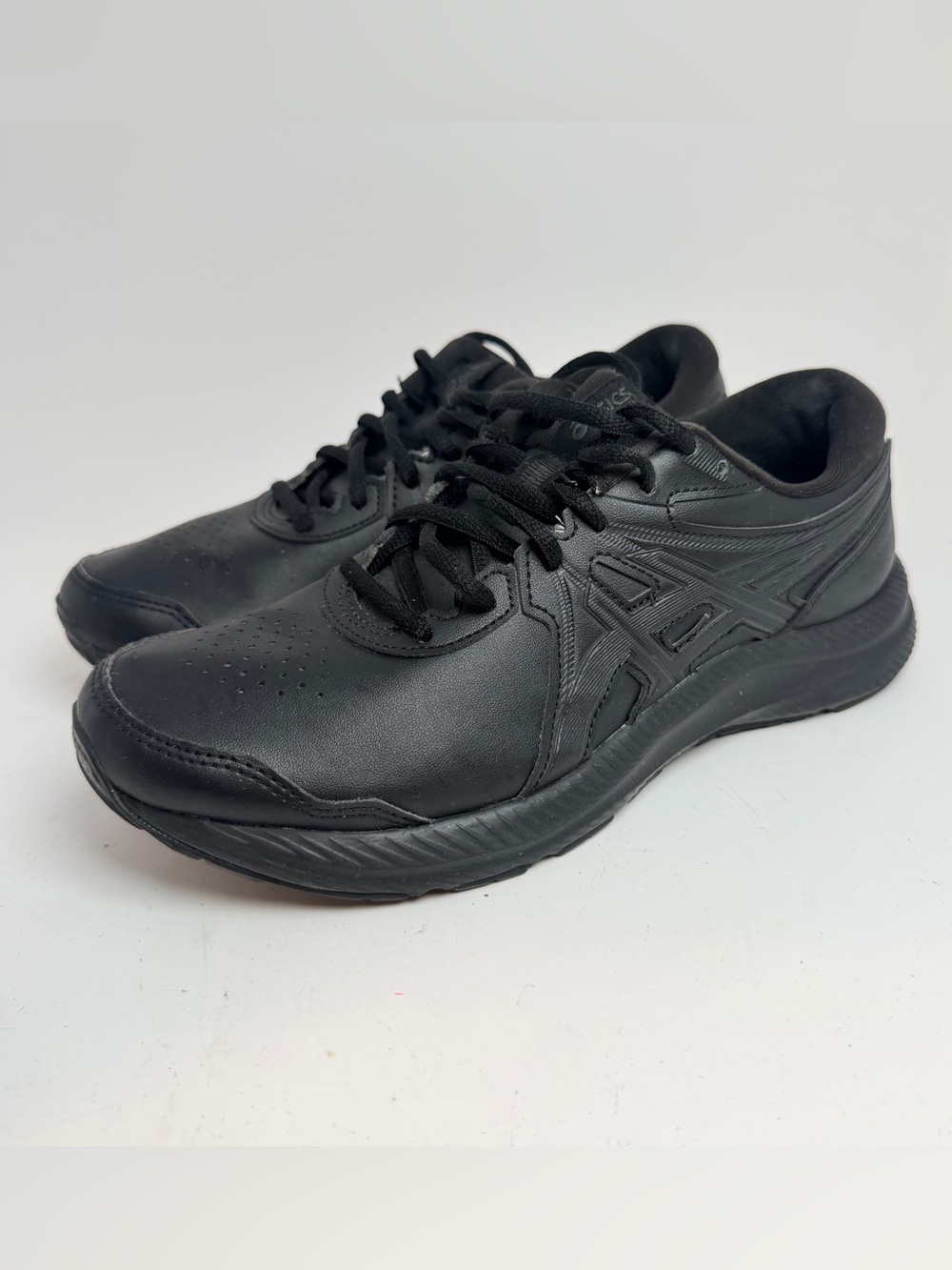Asics Black Women's Athletic Lace-Up Running Sneakers